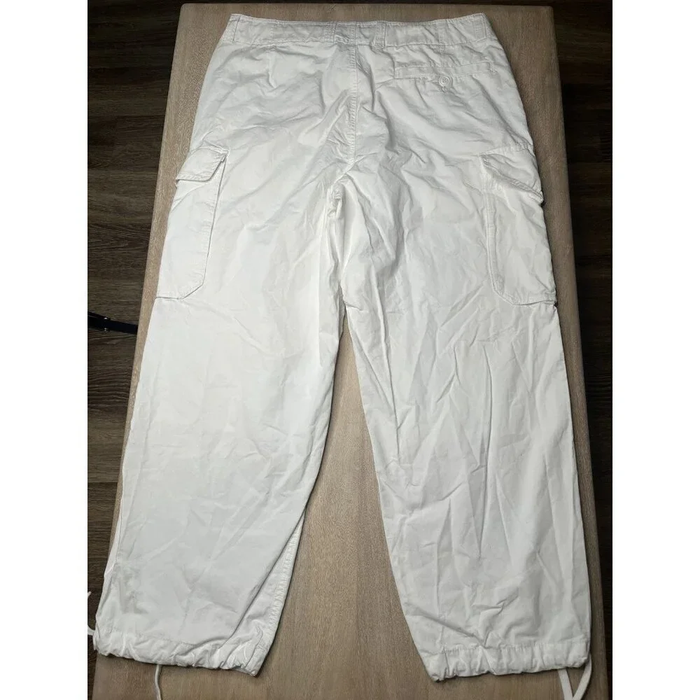 Todd Snyder Garment Dyed Cargo Pant in White Size Large